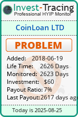 Monitored by Invest-Tracing.com HYIP Monitor-Invest-Tracing.com