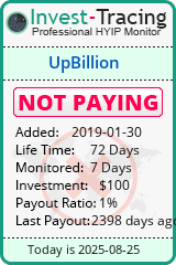 Monitored by Invest-Tracing.com HYIP Monitor-Invest-Tracing.com