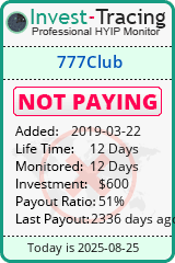 Monitored by Invest-Tracing.com HYIP Monitor-Invest-Tracing.com