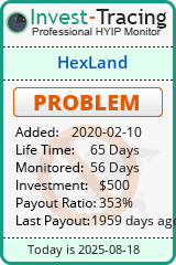 Monitored by Invest-Tracing.com HYIP Monitor-Invest-Tracing.com