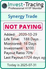 Monitored by Invest-Tracing.com HYIP Monitor-Invest-Tracing.com