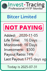 Monitored by Invest-Tracing.com HYIP Monitor-Invest-Tracing.com