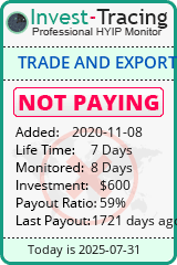 Monitored by Invest-Tracing.com HYIP Monitor-Invest-Tracing.com