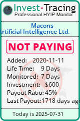 Monitored by Invest-Tracing.com HYIP Monitor-Invest-Tracing.com