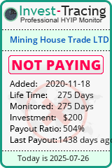 Monitored by Invest-Tracing.com HYIP Monitor-Invest-Tracing.com