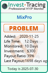 Monitored by Invest-Tracing.com HYIP Monitor-Invest-Tracing.com