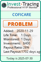 Monitored by Invest-Tracing.com HYIP Monitor-Invest-Tracing.com