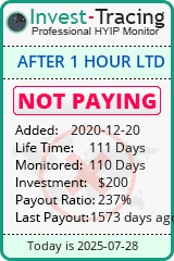 Monitored by Invest-Tracing.com HYIP Monitor-Invest-Tracing.com