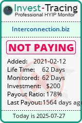 Monitored by Invest-Tracing.com HYIP Monitor-Invest-Tracing.com