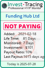 Monitored by Invest-Tracing.com HYIP Monitor-Invest-Tracing.com