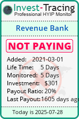 Monitored by Invest-Tracing.com HYIP Monitor-Invest-Tracing.com