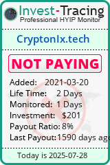 Monitored by Invest-Tracing.com HYIP Monitor-Invest-Tracing.com