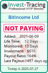 Monitored by Invest-Tracing.com HYIP Monitor-Invest-Tracing.com