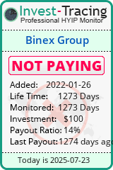 Monitored by Invest-Tracing.com HYIP Monitor-Invest-Tracing.com
