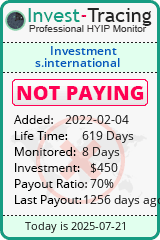 Monitored by Invest-Tracing.com HYIP Monitor-Invest-Tracing.com