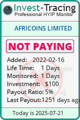 Monitored by Invest-Tracing.com HYIP Monitor-Invest-Tracing.com