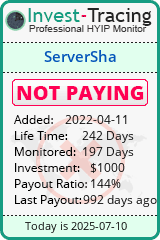 Monitored by Invest-Tracing.com HYIP Monitor-Invest-Tracing.com