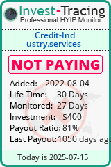 Monitored by Invest-Tracing.com HYIP Monitor-Invest-Tracing.com