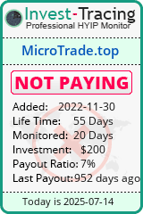 Monitored by Invest-Tracing.com HYIP Monitor-Invest-Tracing.com