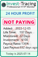 Monitored by Invest-Tracing.com HYIP Monitor-Invest-Tracing.com