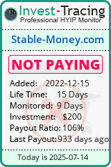 Monitored by Invest-Tracing.com HYIP Monitor-Invest-Tracing.com
