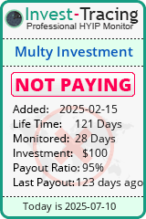 Monitored by Invest-Tracing.com HYIP Monitor-Invest-Tracing.com