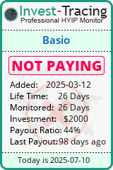 Monitored by Invest-Tracing.com HYIP Monitor-Invest-Tracing.com