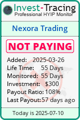 Monitored by Invest-Tracing.com HYIP Monitor-Invest-Tracing.com