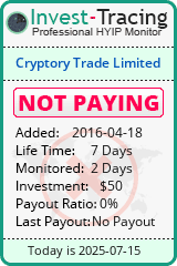 Monitored by Invest-Tracing.com HYIP Monitor-Invest-Tracing.com
