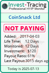 Monitored by Invest-Tracing.com HYIP Monitor-Invest-Tracing.com