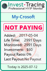 Monitored by Invest-Tracing.com HYIP Monitor-Invest-Tracing.com