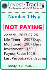 Monitored by Invest-Tracing.com HYIP Monitor-Invest-Tracing.com