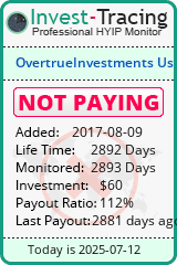 Monitored by Invest-Tracing.com HYIP Monitor-Invest-Tracing.com