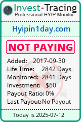 Monitored by Invest-Tracing.com HYIP Monitor-Invest-Tracing.com