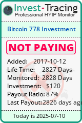 Monitored by Invest-Tracing.com HYIP Monitor-Invest-Tracing.com