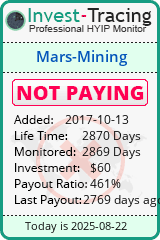 Monitored by Invest-Tracing.com HYIP Monitor-Invest-Tracing.com