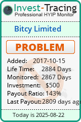 Monitored by Invest-Tracing.com HYIP Monitor-Invest-Tracing.com