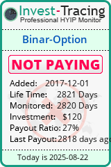 Monitored by Invest-Tracing.com HYIP Monitor-Invest-Tracing.com