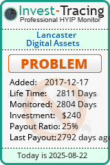 Monitored by Invest-Tracing.com HYIP Monitor-Invest-Tracing.com