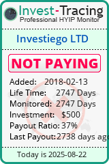 Monitored by Invest-Tracing.com HYIP Monitor-Invest-Tracing.com