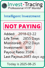 Monitored by Invest-Tracing.com HYIP Monitor-Invest-Tracing.com