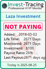 Monitored by Invest-Tracing.com HYIP Monitor-Invest-Tracing.com