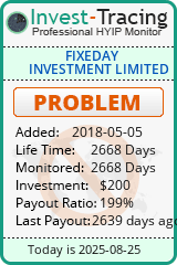 Monitored by Invest-Tracing.com HYIP Monitor-Invest-Tracing.com